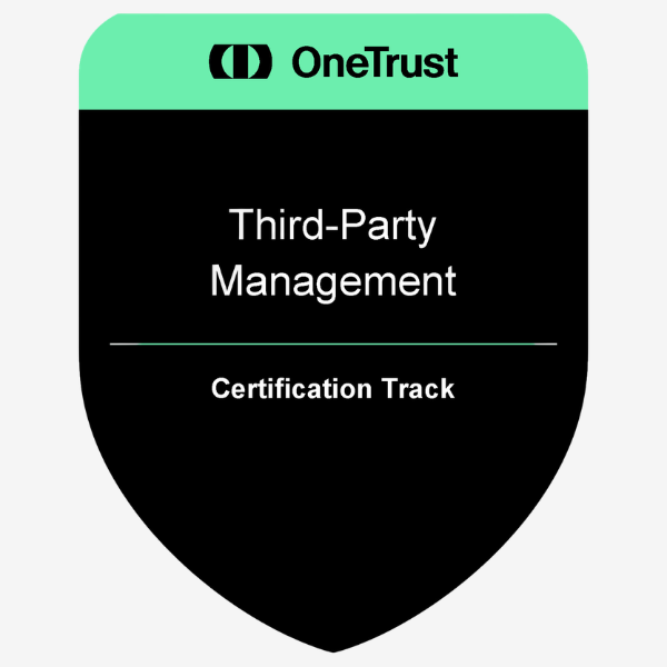 OneTrust Third-Party Risk Management Track Badge