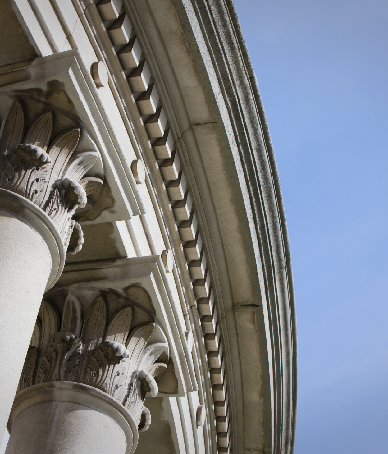 closeup image of pillars on a government building